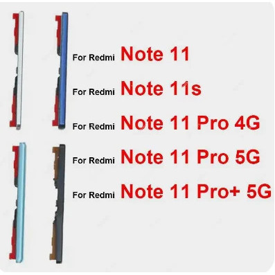 ปุ่มปรับระดับเสียงขึ้น/ลง สำหรับ Xiaomi Redmi Note 11 11S Pro Plus 4G ...