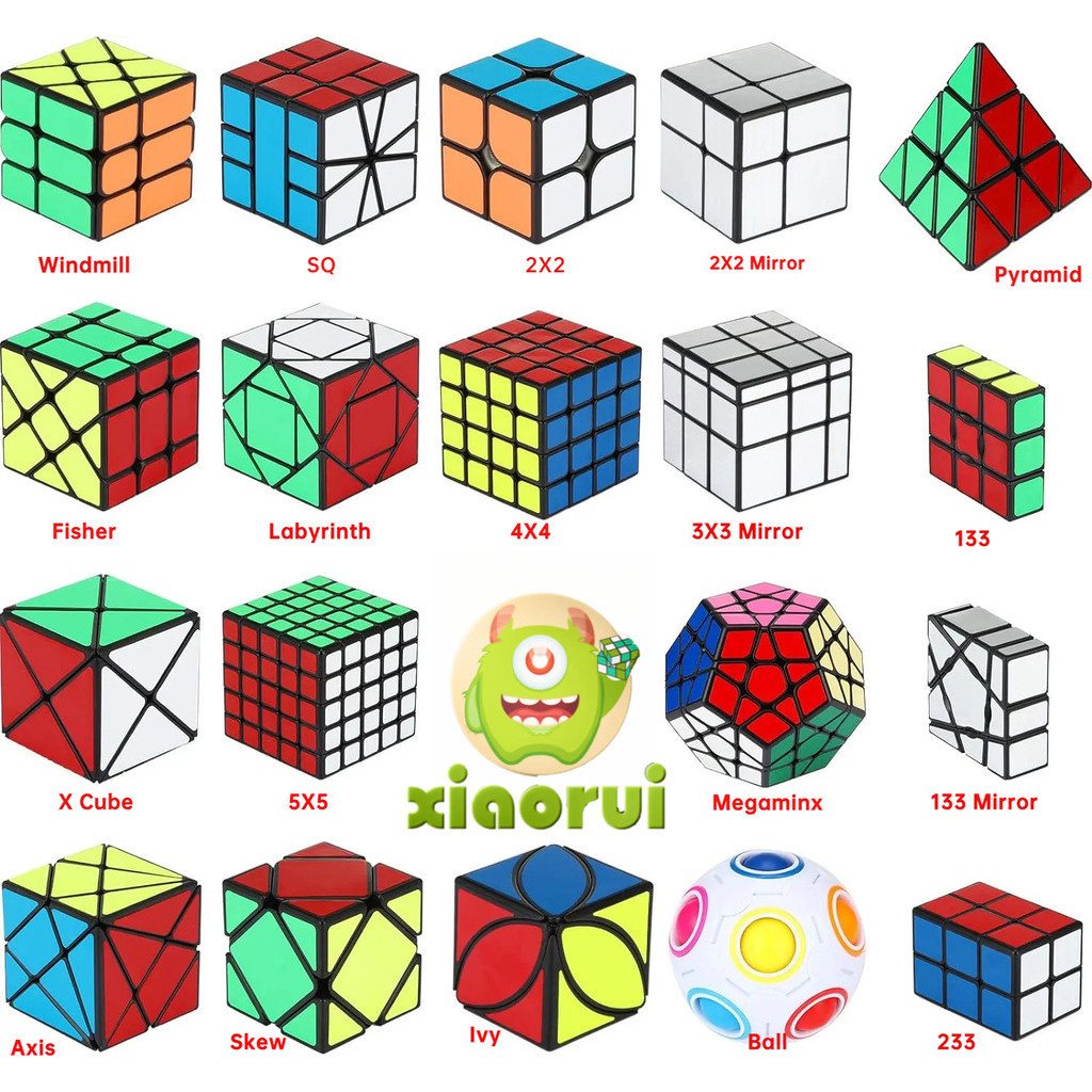 2x2 2x3 3x3 4x4 5x5 ความเร็ว ลูกบาศก์ Megaminx พีระมิด เสียบกระจก ไอวี่ ...