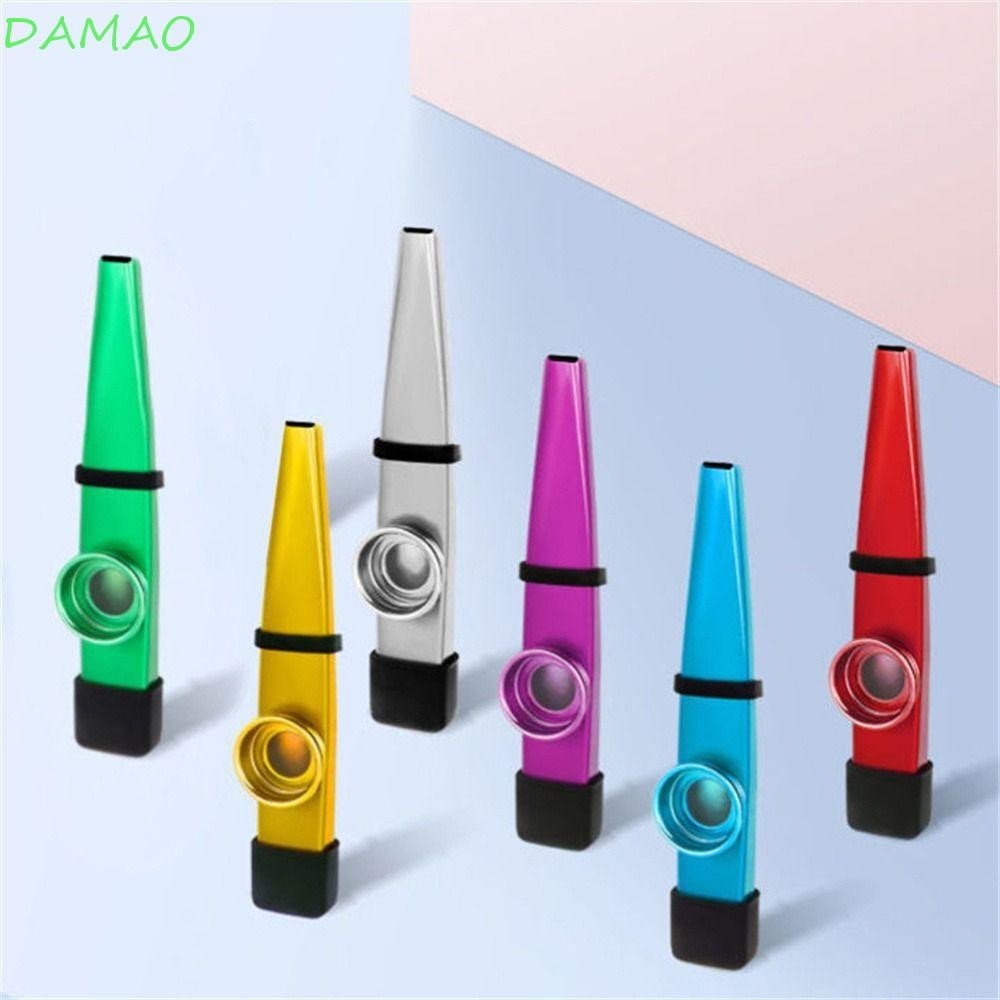 Damao Kazoos เครื่องดนตรีไดอะแฟรม ปากเป่า โลหะ แบบพกพา 7 สี Shopee