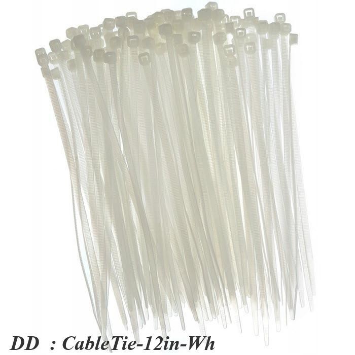 CableTie-12in-Wh เคเบิ้ลไทร์ ยาว 12 นิ้ว สายรัดไนล่อน DD | Shopee Thailand