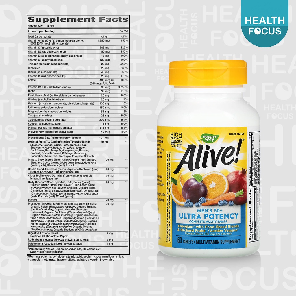 [พร้อมส่ง] Nature's Way Alive Ultra Protency Multivitamin วิตามินรวม ...