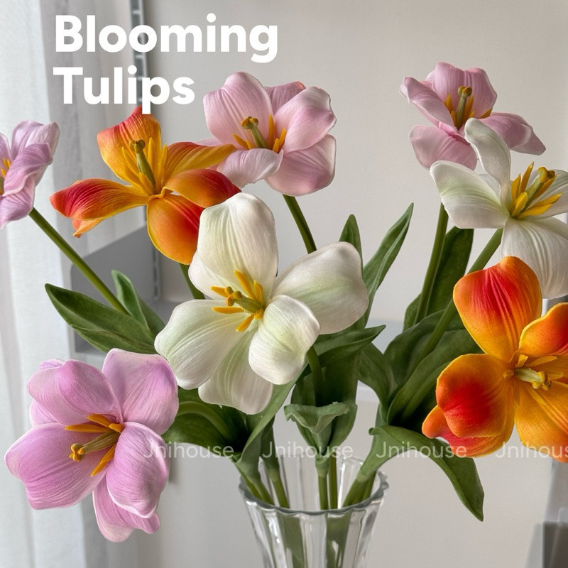 [พร้อมส่ง] Jnihouse : Blooming Tulip ดอกไม้ประดิษฐ์ ดอกทิวลิป | Shopee ...