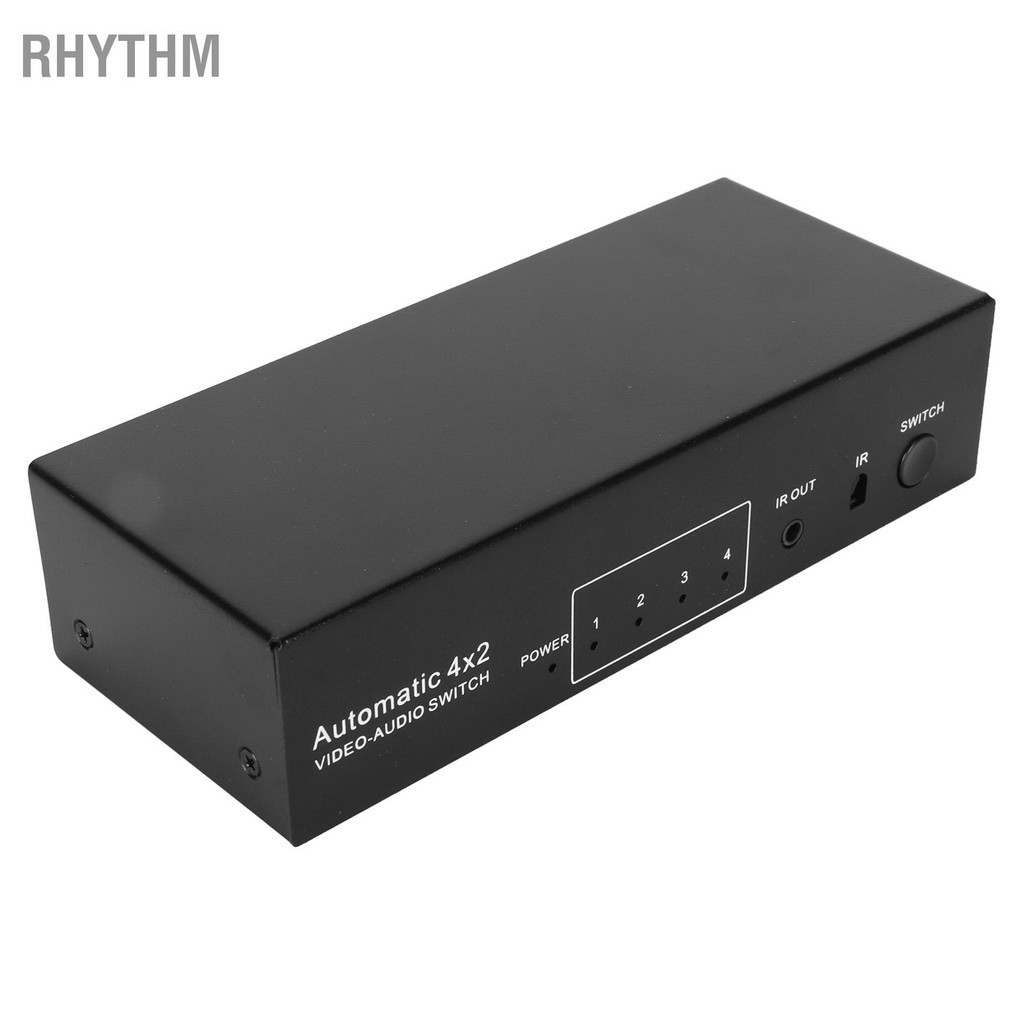 Rhythm 4 WAY Sound Switcher in 2 OUT RCA สวิตช์เลือกเสียงสเตอริโอสำหรับ ...