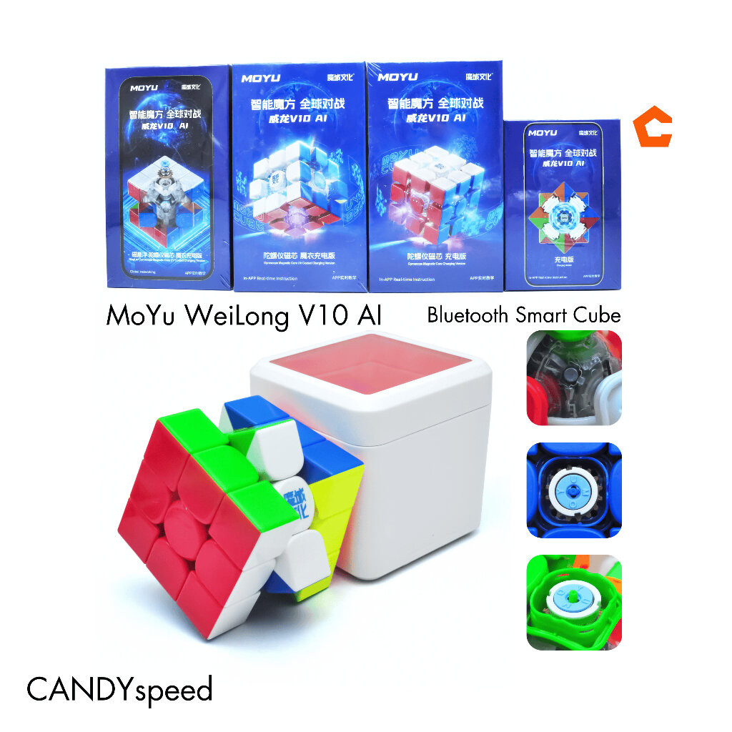 MoYu WeiLong V10 AI 3x3 Bluetooth Smart Cube | by CANDYspeed | Shopee ...