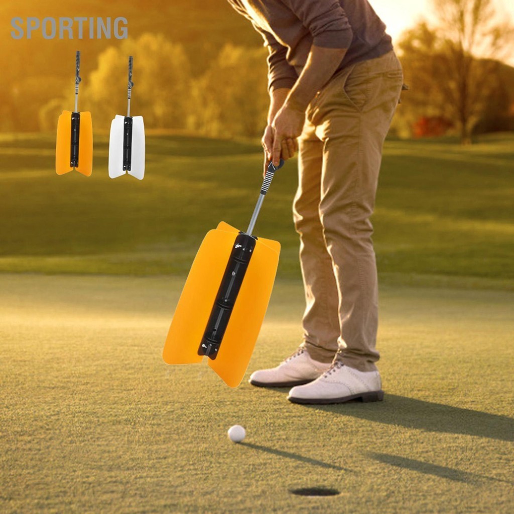 Sporting ABS Humanized Non-Slip Grip ใบพัดกอล์ฟเทรนเนอร์พัดลม Swing ...