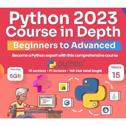 Python 2023 Course in Depth: Beginners to Advanced | Shopee Thailand