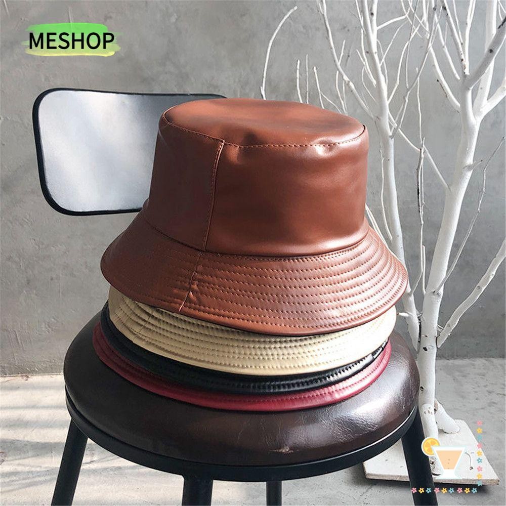 Me PU Bucket Hat หมวกกันแดดเดินป่ากลางแจ้งแบบพับได้แบบปรับได้ | Shopee ...