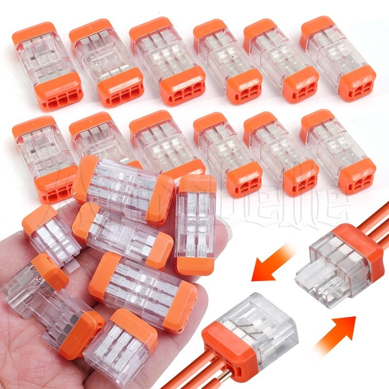 3 ชิ้น 2/3 หลุม Quick สายไฟ Terminal - กล่องแยกสายไฟ - Multi-cuit Wire ...
