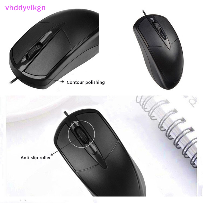 VHDD ขายร้อน Neutral เมาส์แบบมีสาย 2.4 Ghz พร้อมสาย USB Ergonomic Mice ...