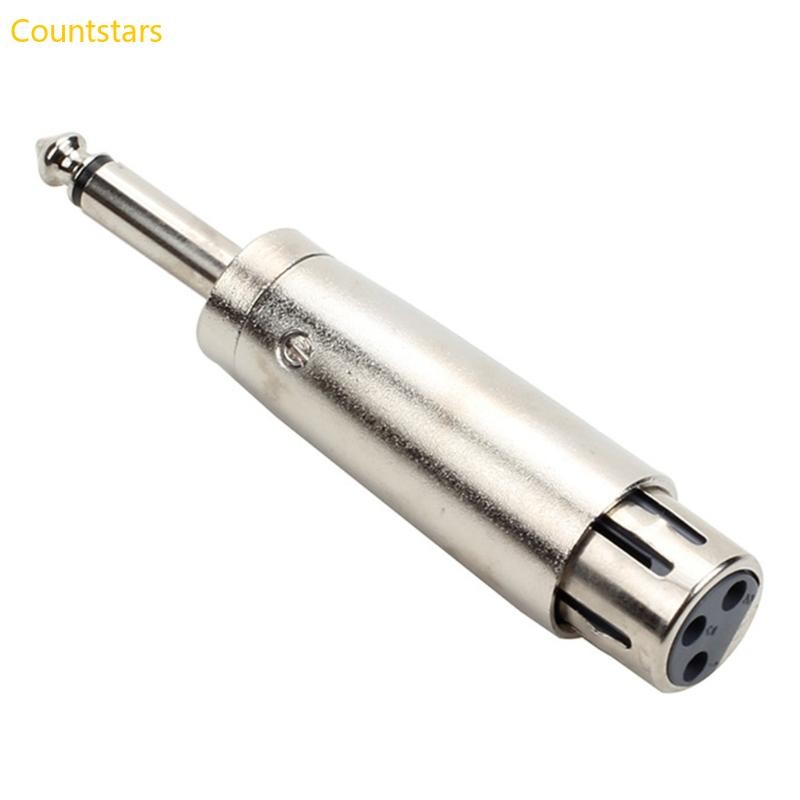 Cou Metal 6 35 มม. ถึง 3Pin Sound Adapter 1 4 นิ้ว Mono Plug Input to ...