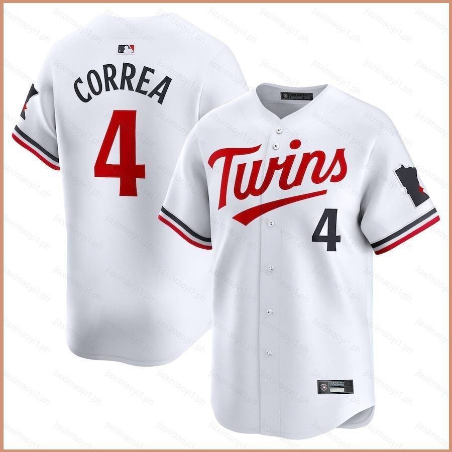 เสื้อกีฬาเบสบอล เสื้อคาร์ดิแกน เสื้อท็อป Minnesota Twins Carlos Correa