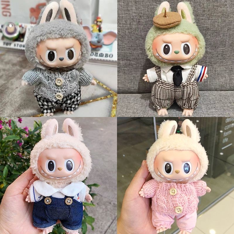 popmart labubu clothes Labubu เสื้อผ้าเด็ก จี้ตุ๊กตาไวนิล สีมาการอง ...