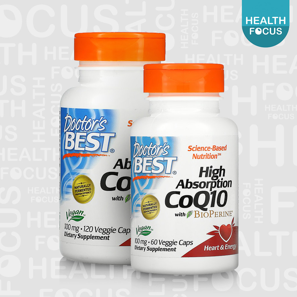 Coenzym Q10 100 MG und Piperin Bioperin vegan 60 Kapseln DOCTOR'S BEST main image 1