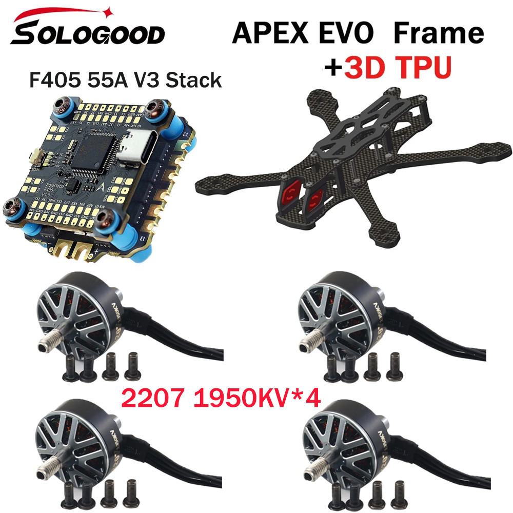 Sologood APEX EVO ชุดเฟรมมอเตอร์ไร้แปรงถ่าน F405 55A V3 Stack ICM42688P ...