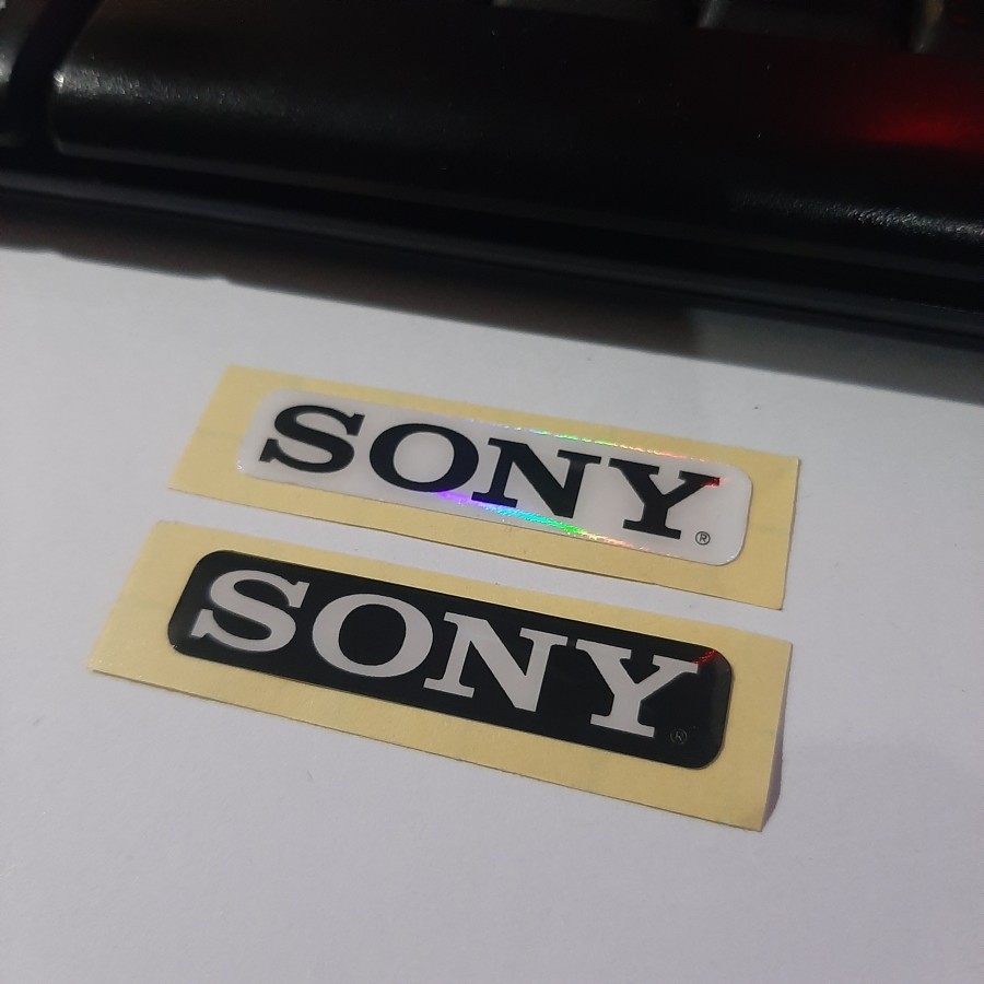 SONY สติ๊กเกอร์นูนเรซิ่น Lycal Logo Sticker 3D Small Unit | Shopee Thailand