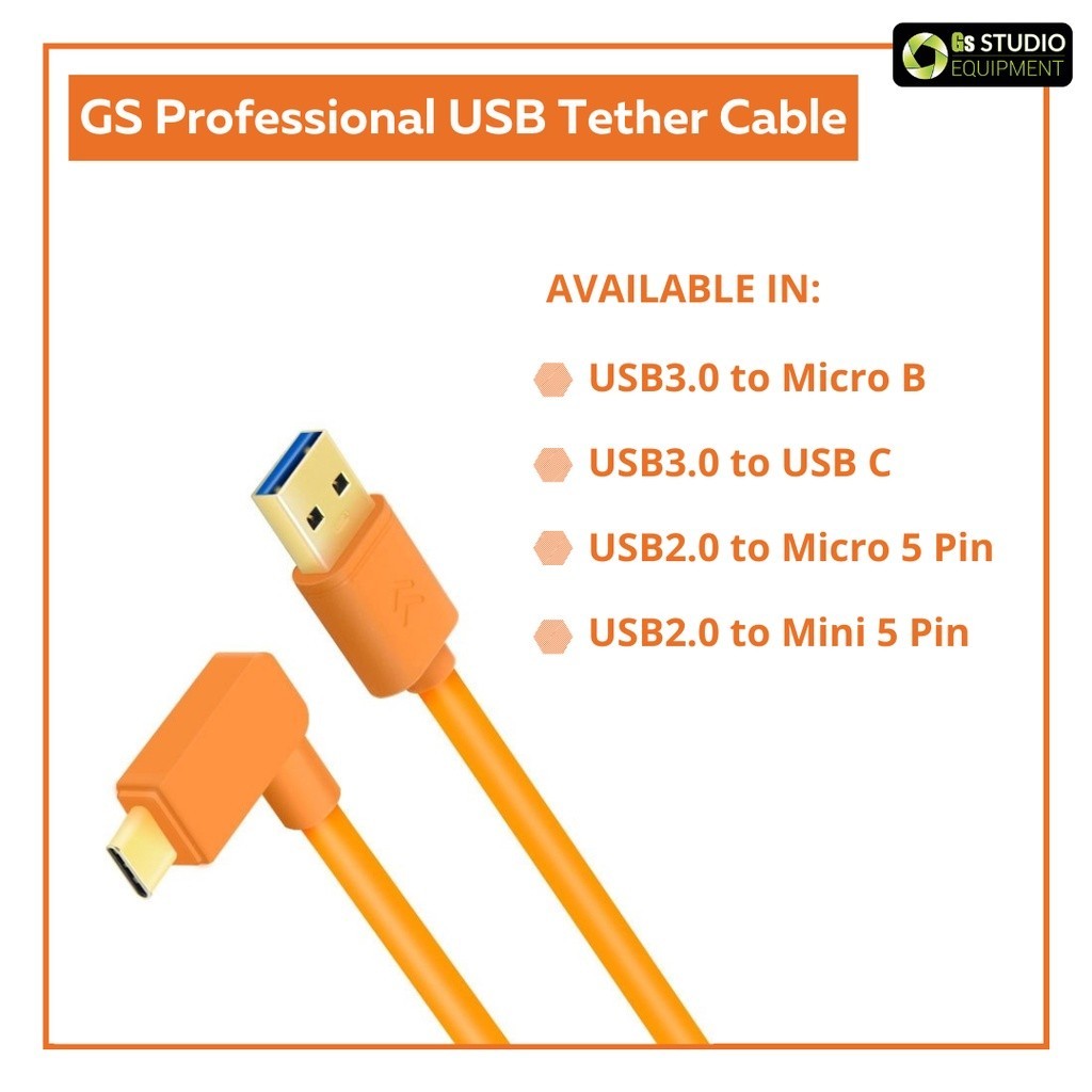 GS Professional USB Tether Cable เพื่อเชื่อมต่อการถ่ายโอนข้อมูลไปยัง ...