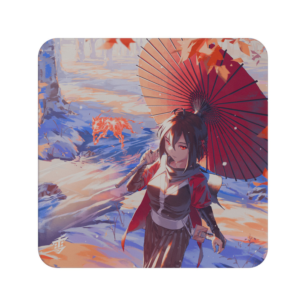 Yuki Aim Glass Mousepad Kitsune Large（Mousepads）