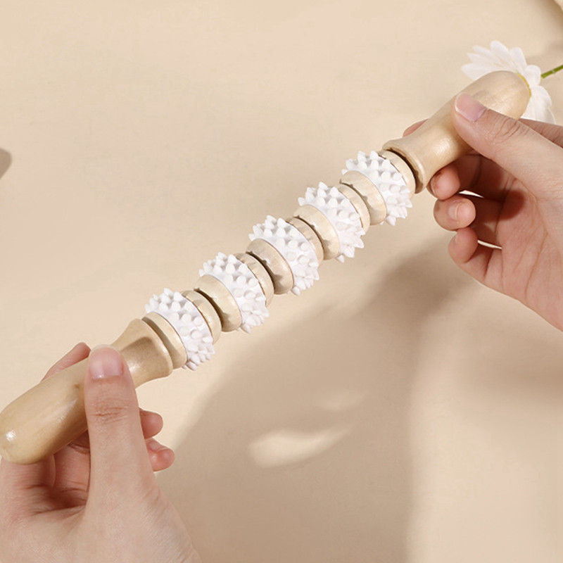 ลูกกลิ้งนวดไม้ Moneyc Stick ไขมัน-ลด Body-Shaping เครื่องมือนวดระบาย ...