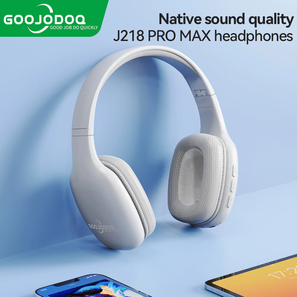 GOOJODOQ J218 PRO MAX ชุดหูฟัง ชุดหูฟังบลูทูธไร้สาย สําหรับฟังเพลง คอมพิวเตอร์ โทรศัพท์มือถือ