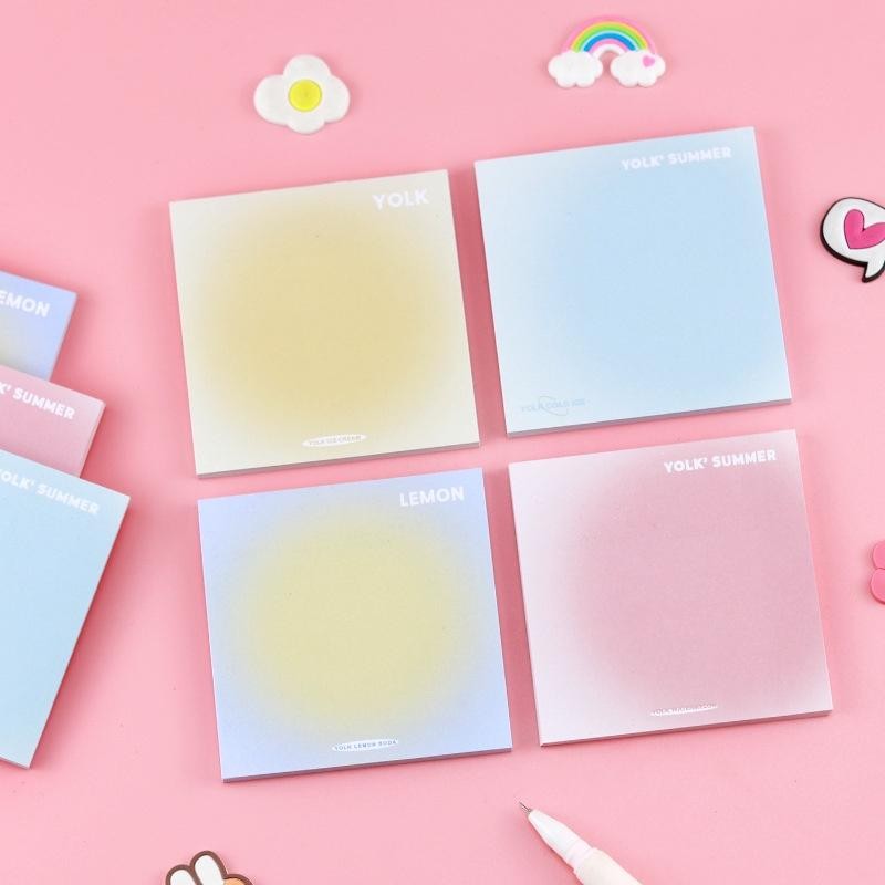 50 ชิ้น Creative Gradient สีสัน Sticky Notes สามารถวางคู่มือชุดสติกเกอร ...