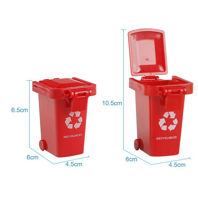 ของ เด็ก 4 ชิ้น/เซ็ตถังขยะของเล่นขยะรถบรรทุกกระป๋อง Curbside ยานพาหนะ ...