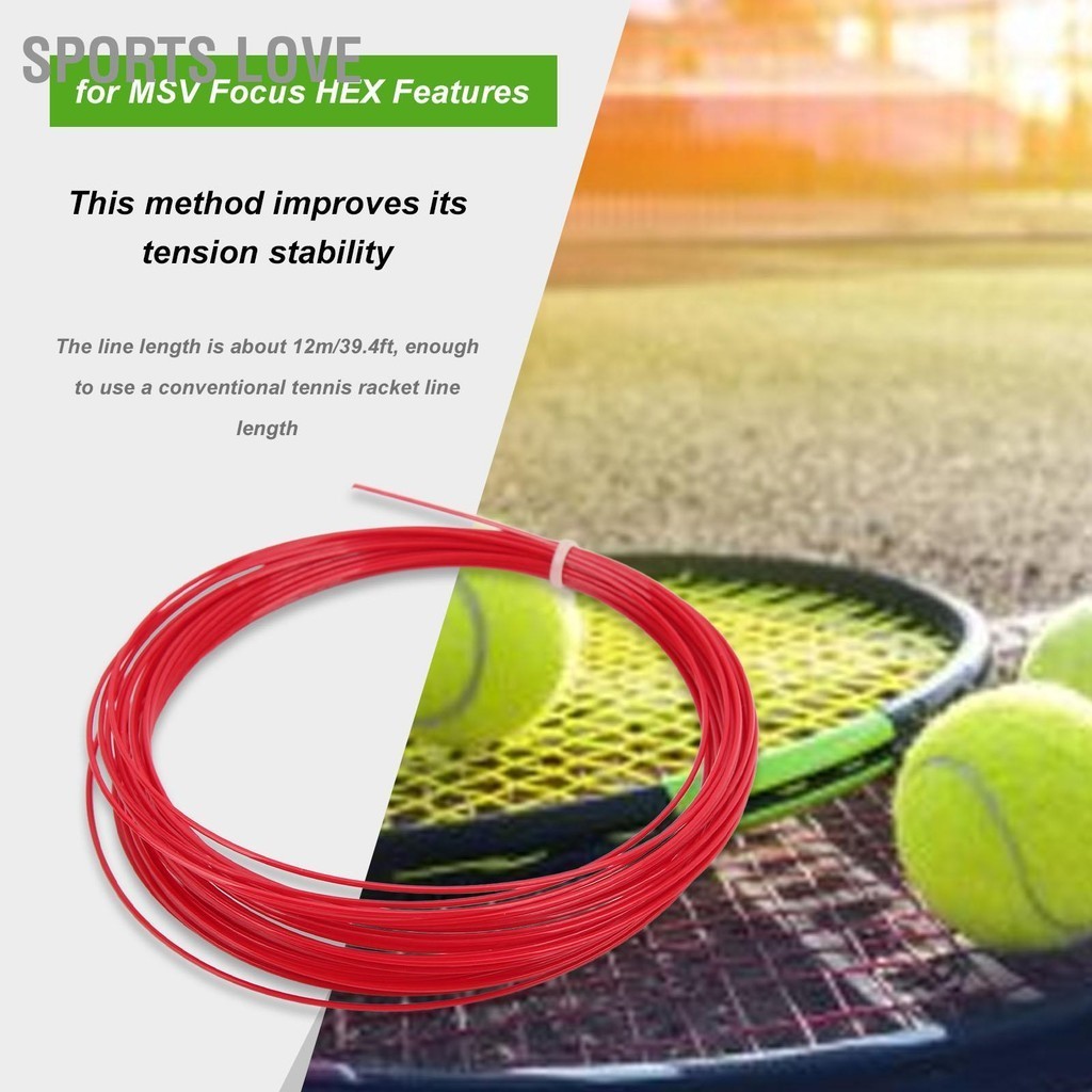 Sports Love Hex Tennis String Professional ความต้านทานการสึกหรอสาย ...