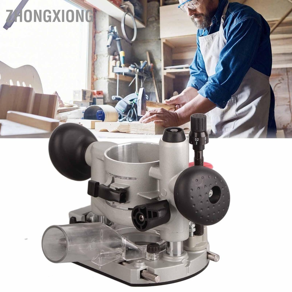 ZhongXiong Compact Router Plunge Base Kit Double Handle Trimming ...