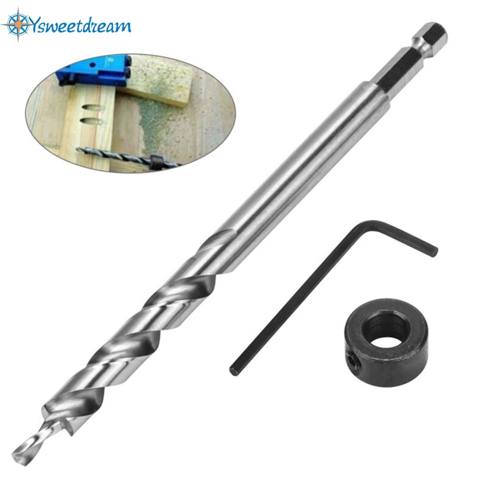 9 มม.รอบหรือ Hex Shank Pocket Hole Step Drill Bit Pocket สําหรับ Pilot ...