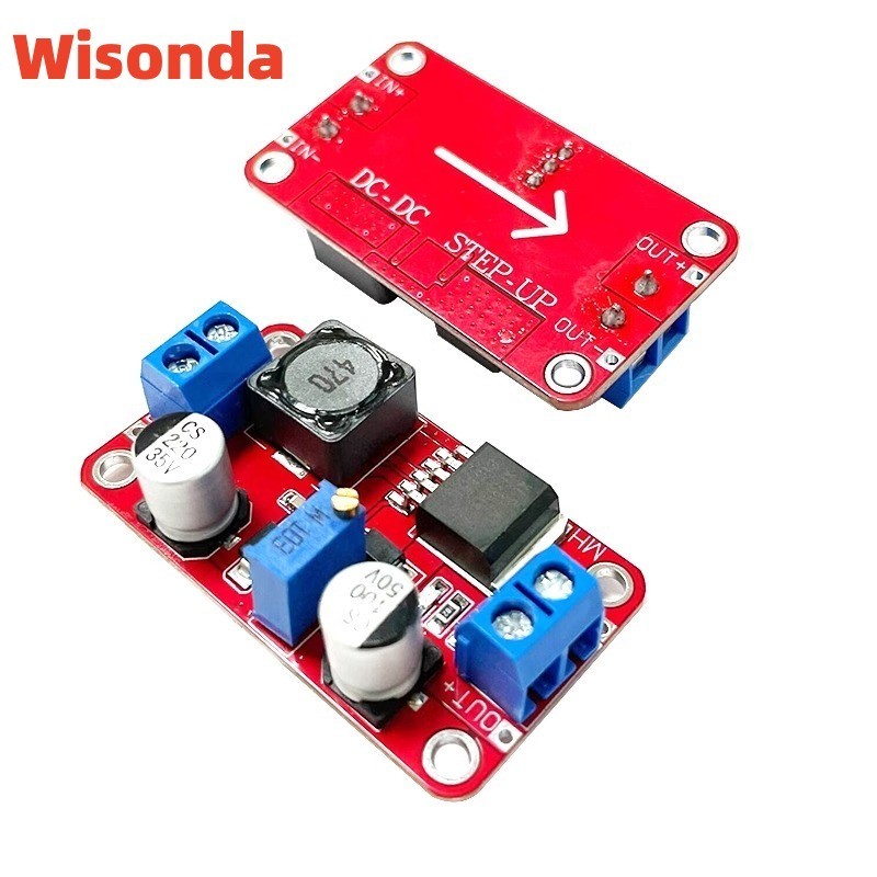 Xl6019 โมดูลบอร์ดพาวเวอร์ซัพพลาย 5A DC เป็น DC 3V-35V เป็น 5V-40V ปรับ ...