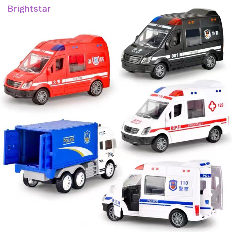 Brightstar รถดับเพลิงโรงพยาบาลกู้ภัยรถพยาบาลรถตํารวจ ABS รถรุ่นหล่นที่