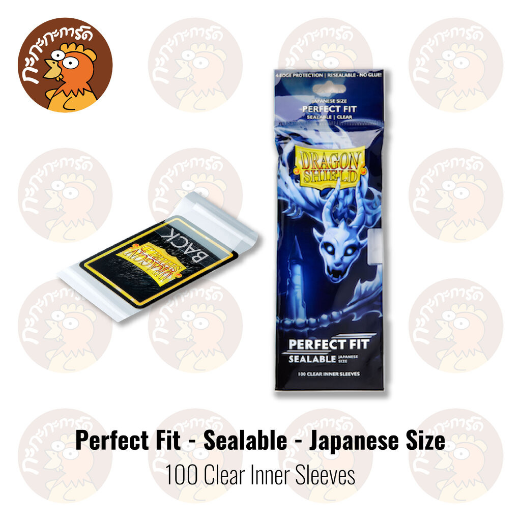 Dragon Shield Perfect Fit Sealable Clear Inner Sleeves – 100ct, Arcane Tinmen
