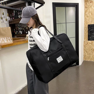 โปรโมชั่น Flash Sale : พร้อมส่ง กระเป๋าเดินทางใบใหญ่ พกพาสะดวก กระเป๋าใส่เสื้อผ้าสไตล์ผ้าหนา จุของได้เยอะ พับเก็บได้ กันน้ำ กระเป๋าเดินทางใบใหญ