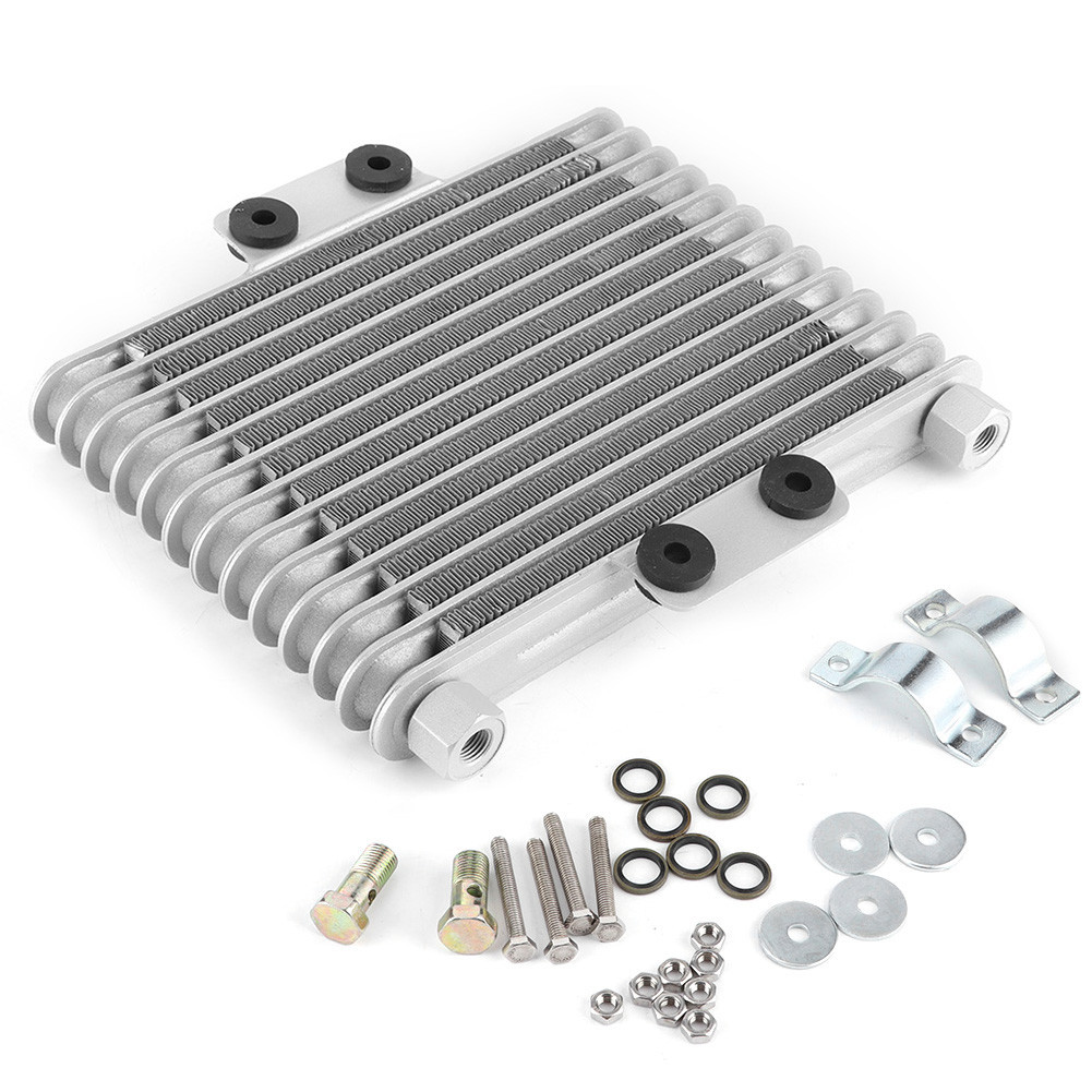 Oil Radiator 13 Row Universal Motorcycle Engine Cooler Cooling ...