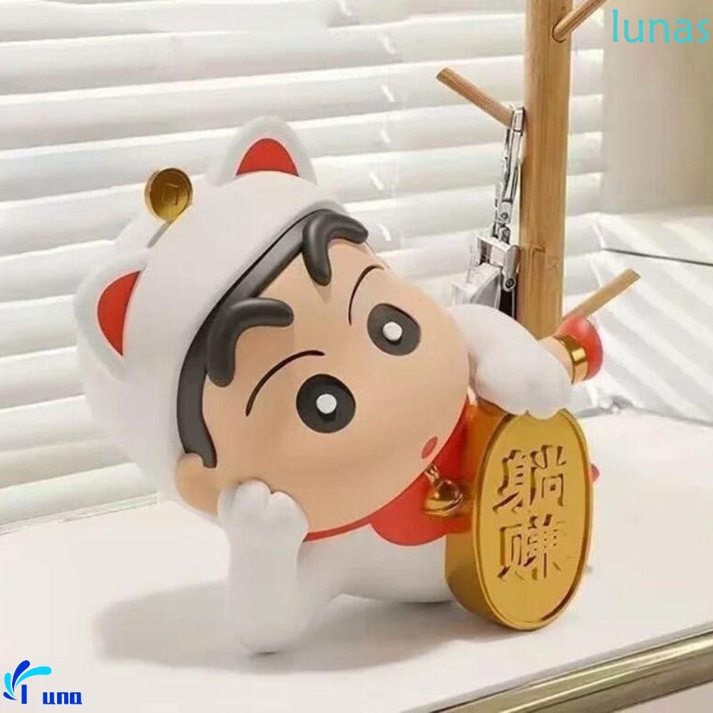 Lunasol Crayon Shin-Chan รูป, รูปปั้น PVC Cos Lucky Cat Shinnosuke ...