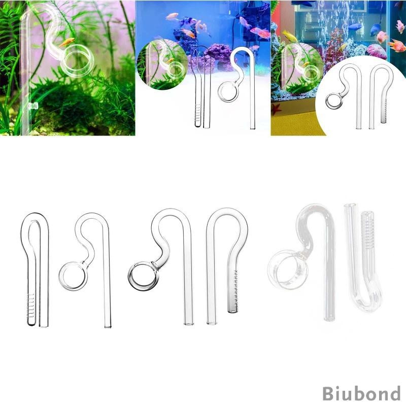 [Biubond ] Aquarium Glass Lily Pipe Tank Inflow/outflow Skimmer Surface ...