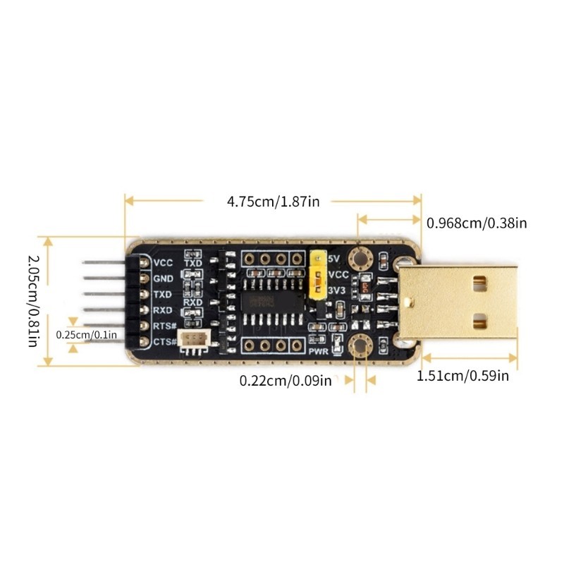 Bt โมดูลดีบักเกอร์ USB เป็น UART CH343 USB เป็นอินเตอร์เฟส TTL UART ...