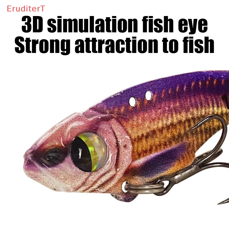 [EruditerT] Luya เหยื่อตกปลาไบโอนิค Dh Lead ทองแดง 3D สั่นสะเทือน Vib