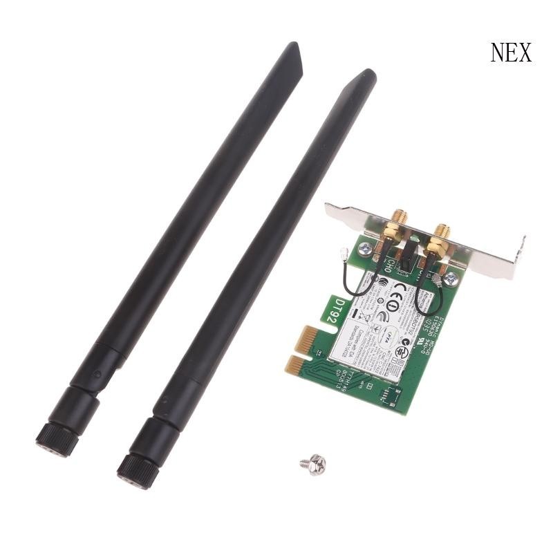 การ์ดเครือข่าย WiFi NEX 300Mbps AR9280 2 4 5G PCIE 1x 4x 16x 802 11abgn ...