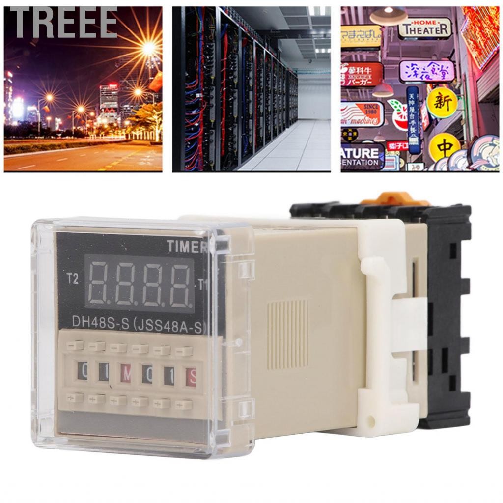 Treee Time Relay Switch ค่าการนำไฟฟ้าที่ยอดเยี่ยม 0.1s ถึง 99h สำหรับไฟ ...