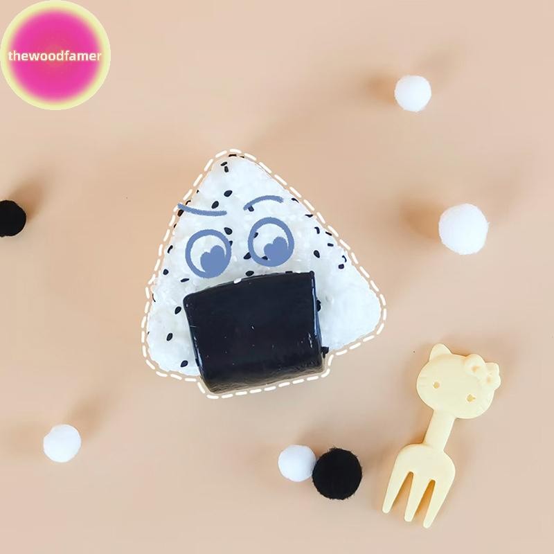 Well Triangles Sesame Rice Balls ซูชิซิลิโคนยืดหยุ่น Pinching ปลายนิ้ว ...