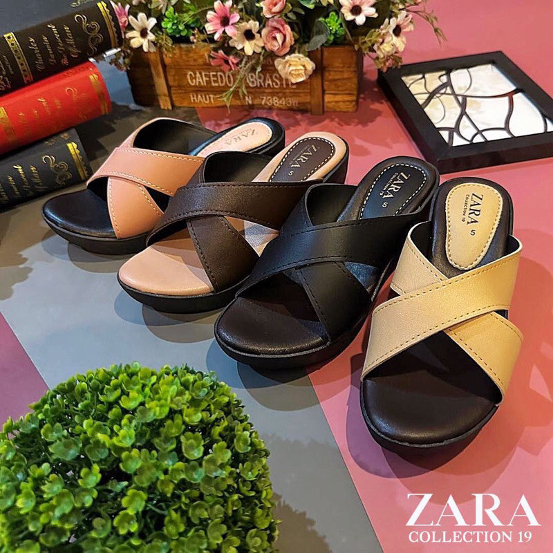 Elegance Zara Ladies Royal Class Comfy Wedges Sandals รองเท้าแตะ Wedges ...