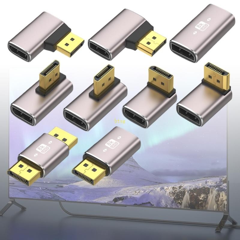 Bt 8K Display Port 1 4 Adapter Displayport Male to Female Adapter ...