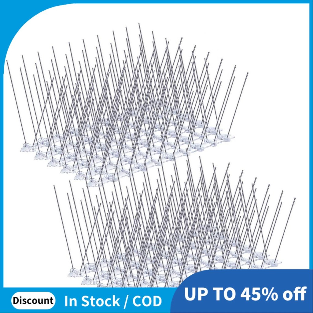 10 ชิ้น/กล่องนก Spikes, สแตนเลส Bird Deterrent Spikes สําหรับรั้ว ...