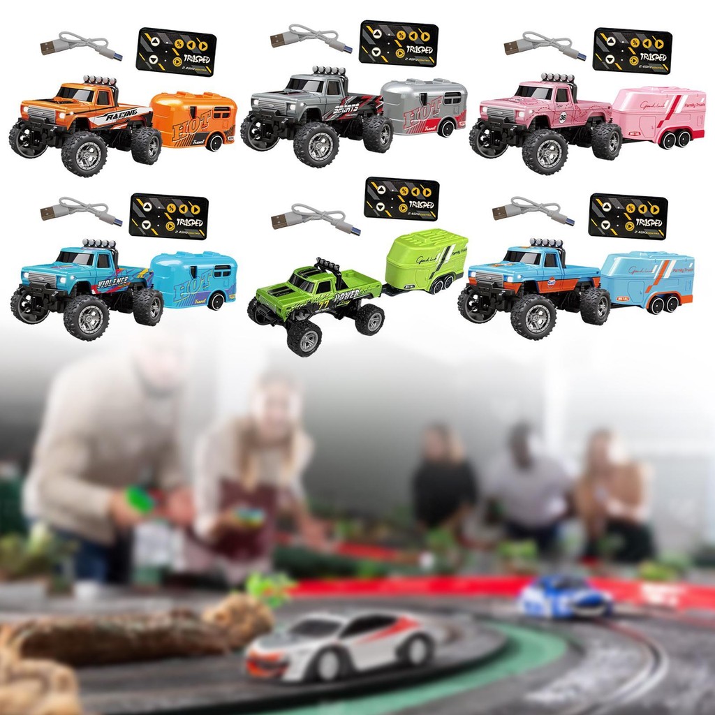 [gedonna] 1:64 RC Crawler รถและควบคุมการชาร์จ USB รถของเล่น Mini RC ...
