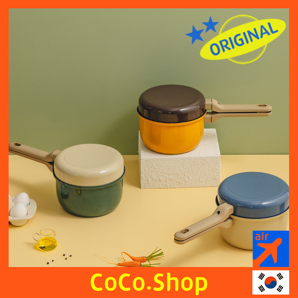 [DR.Hows] Acorn Cookware Pot Frying pan lid 2P combo | Shopee Thailand