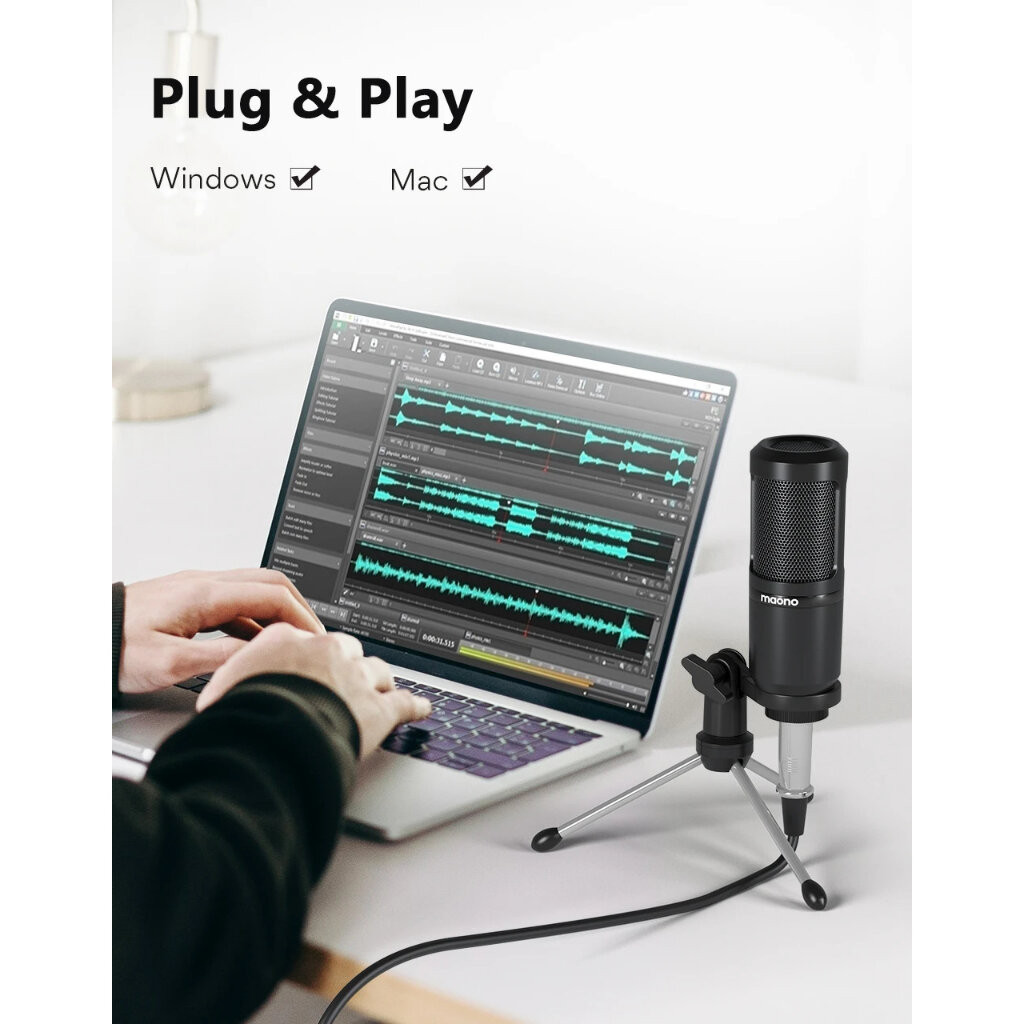 Maono AU-PM360TR ประกันศูนย์ไทย ไมโครโฟน สำหรับ PC/Computer/โทรศัพท์ AU ...