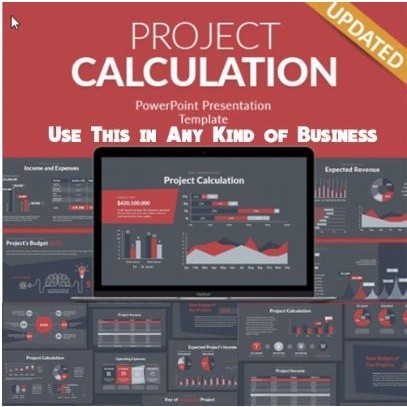 [พร้อมส่ง] Project Calculation PowerPoint Presentation Template ...