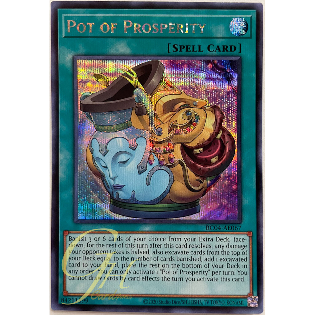 pot yugioh cards RC04-AE067 Pot of Prosperity (UR) – TCG Corner