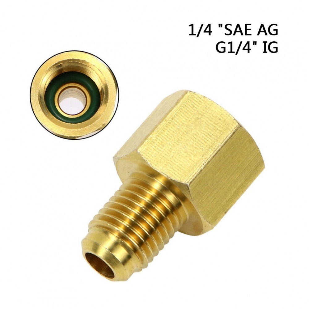 อะแดปเตอร์รองรับ 1/4 นิ้ว SAE AG เป็น IG Regulator อะแดปเตอร์ข้อต่อ ...