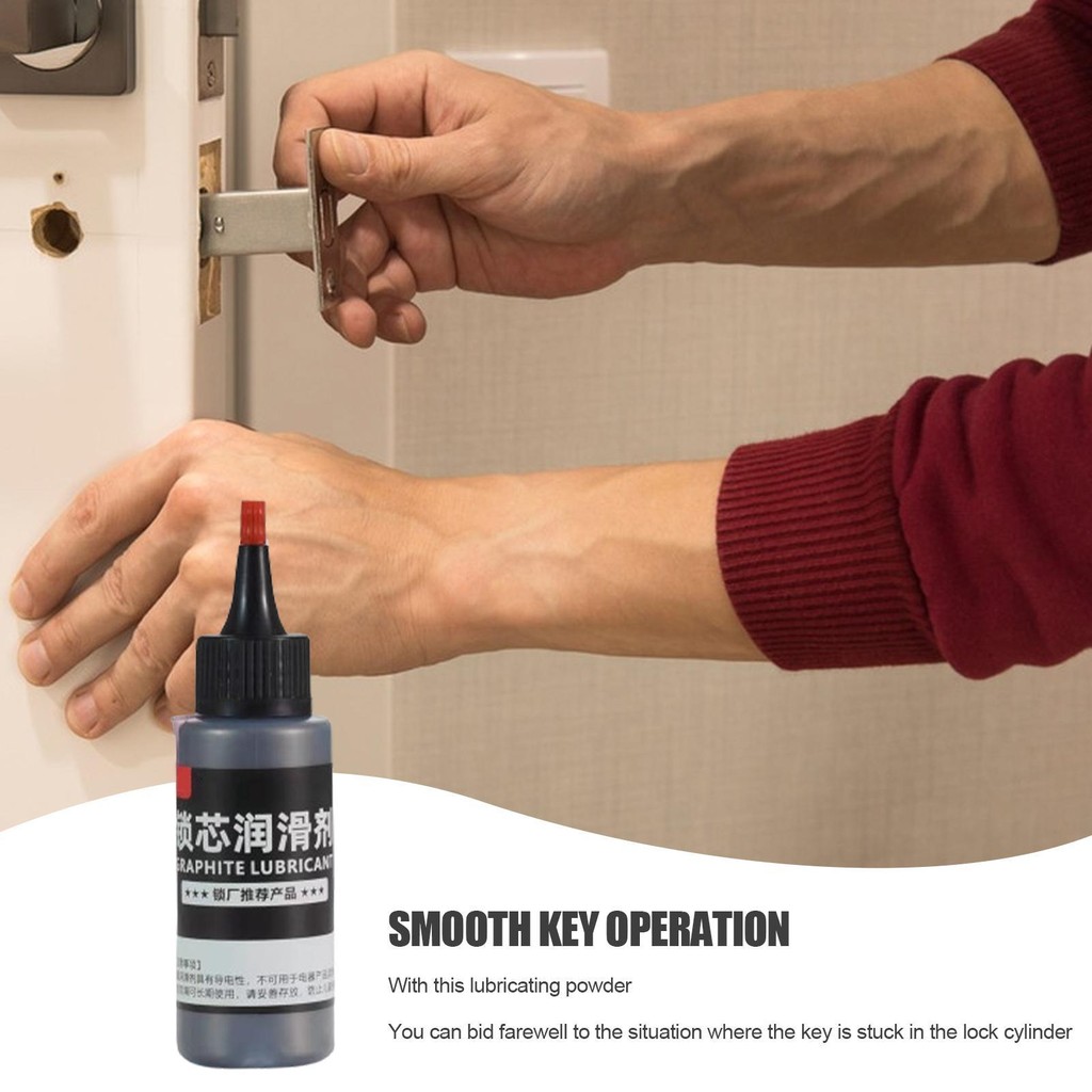 Graphite Lock Lubricant 50ml Solid Dry ผงกราไฟท์ธรรมชาติหลอดเข็ม Lube ...